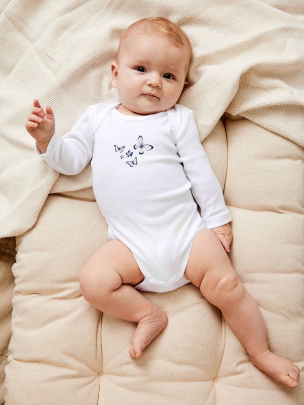 NBFBODY 3P LS PURPLE FLOWER  