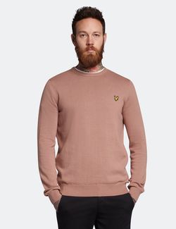 Cotton crew jumper Hutton pink - Lyle & Scott