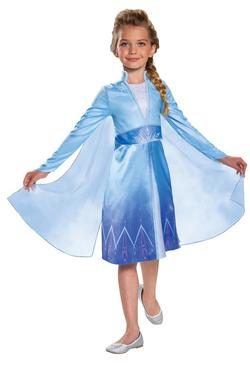 Disguise Disney Frozen 2 Costume Classic Traveling Elsa M (7-8) 7-8 - Karneval