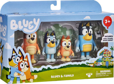 Bluey figur 4 pk 4 pk - Liniex