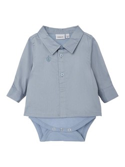 NBMDEFALLE LS SHIRT BODY Dusty Blue - Name It