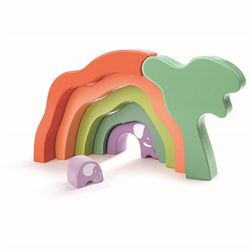 Hape Safari Elephant Stacking Blocks Stacking blocks - Hape Toys