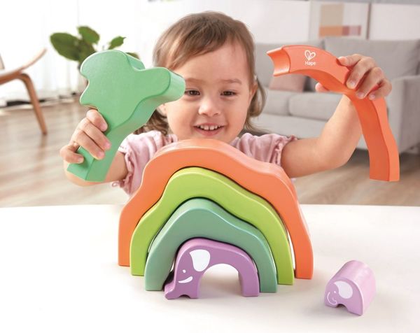 Hape Safari Elephant Stacking Blocks