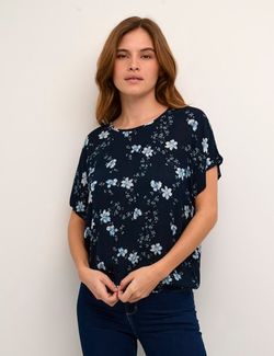 Lokia Blouse Midnight Marine - Kaffe Clothing