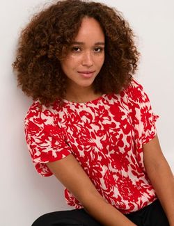Ellen Amber Blouse Rød - Kaffe Clothing