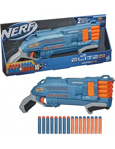 Nerf Elite 2.0 Warden DB-8 - blaster med 16 Elite 2.0 dartpiler