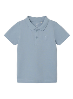NMMFRITS SS POLO Dusty Blue - Name It