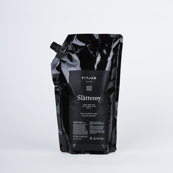 Slåtterøy Håndsåpe og Såpe for Hår og Kropp 1L Refill