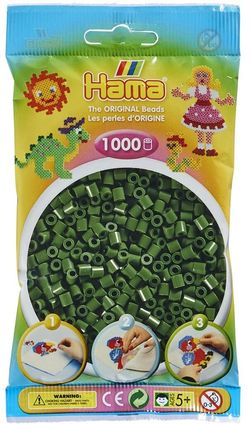 Hama Midi beads 1000 pcs. Forest Green 102 207-102 - Hama Midi perleposer 1000