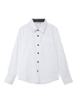 NKMFESHIRT LS SHIRT BRIGHT WHITE - Name It