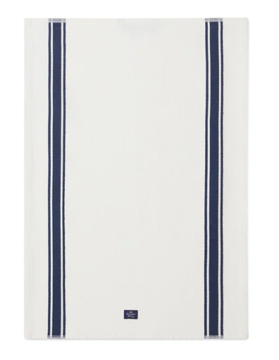 Organic Cotton Waffle Kitchen Towel svart/hvit - Lexington