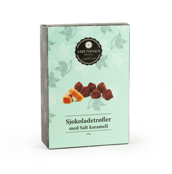 Sjokoladetrøfler med salt karamell ikke relevant - Amundsen Spesial