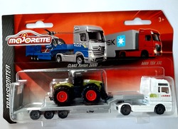 Majorette transporter  Kvit med traktor - Majorette