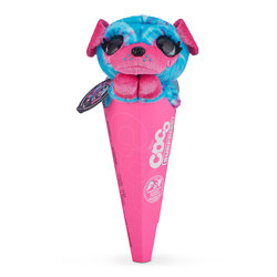 Coco Surprise Neon Plysjbamse Blå hund (Poppy) - Coco surprise