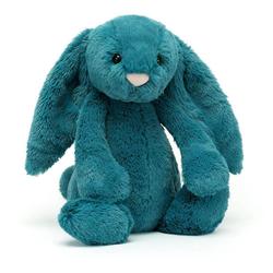 KANIN PLYSJ 31CM MINERAL BLUE BUNNY BASHFUL Blå kanin - jellycat