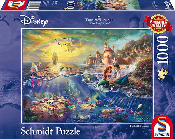 Thomas Kinkade: Disney - The Little Mermaid Ariel 