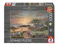 Schmidt puslespill 1000 Thomas Kinkade: Seaside Cottage Seaside Cottage - Schmidt