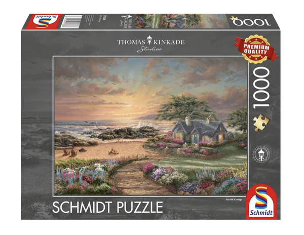 Schmidt puslespill 1000 Thomas Kinkade: Seaside Cottage