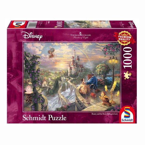 Schmidt puslespill 1000 Thomas Kinkade: Disney - Beauty and the Beast 