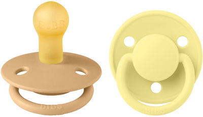 Bibs Smokk De lux 2 Pack Natural Rubber Size 1 - Desert Sand / Sunshine Desert Sand / Sunshine - Bibs