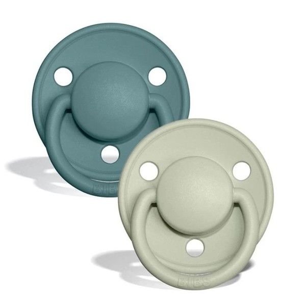 Bibs Smokk De Lux 2 pack Natural Rubber Size 1 - Island Sea / Sage