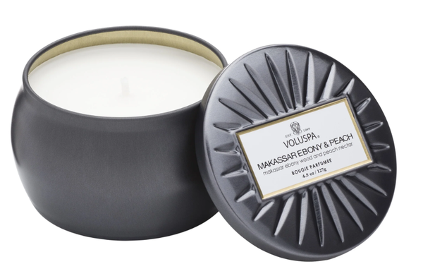 Duftlys - Makassar Ebony & Peach 113g, 25t