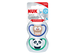 NUK Pacifier Space Smokk 18-36m panda/ugle - NUK