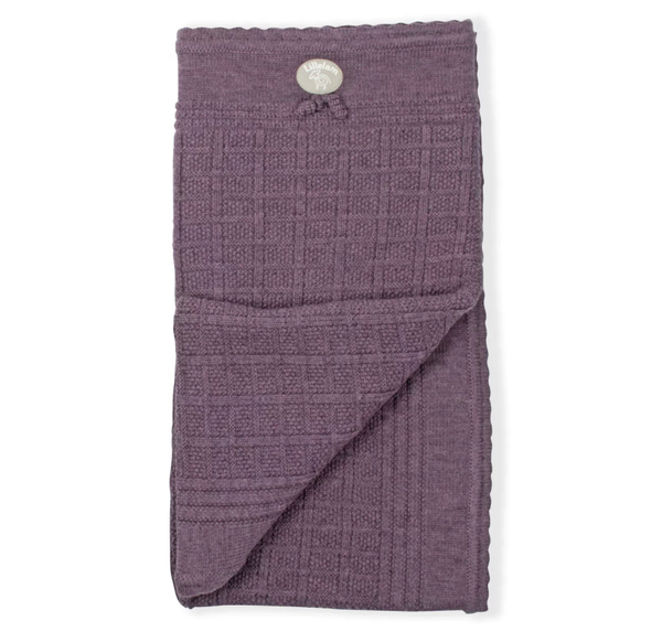 Lillelam pledd classic. Plomme