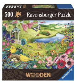 Ravensburger puslespill 500 Trepuslespill Naturlig hage  500 biter - Ravensburger