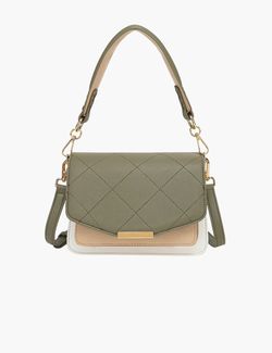 Bianca Bag  Army/White/Beige - Noella