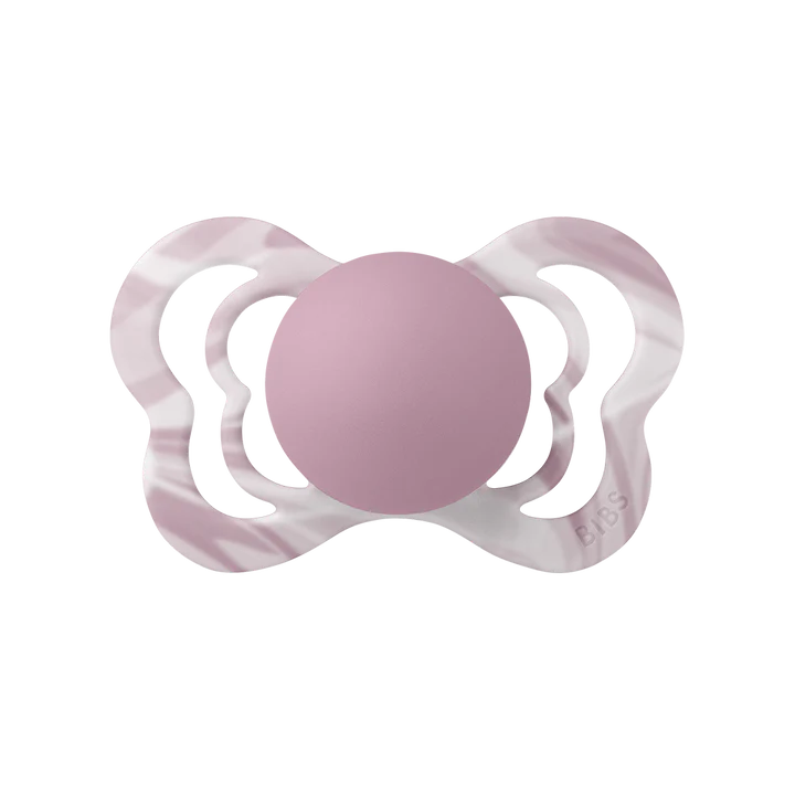 BIBS Couture 2pk tie dye Heather White - silicone- str 2