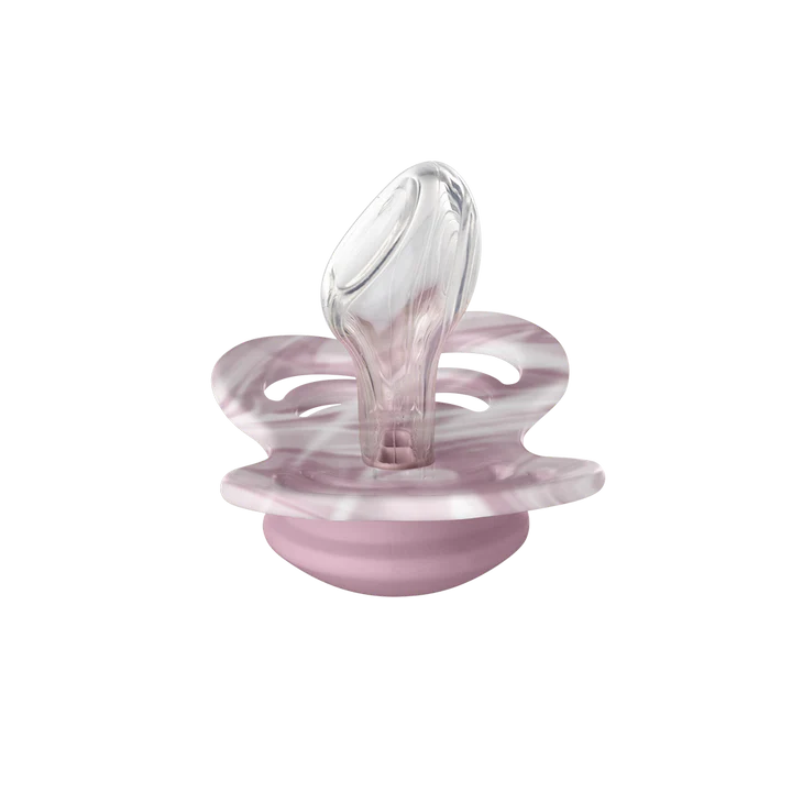 BIBS Couture 2pk tie dye Heather White - silicone- str 2