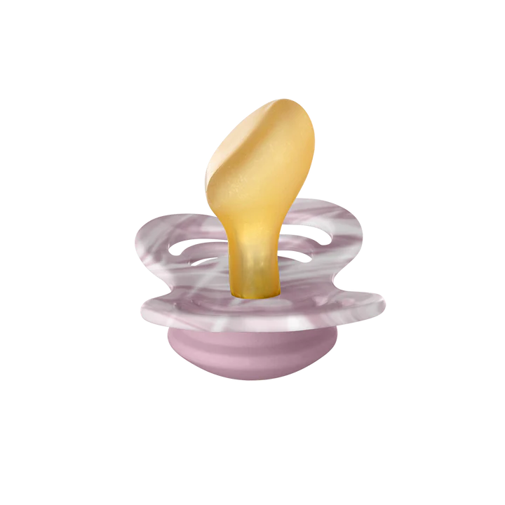 BIBS Couture 2pk tie dye Heather White - natural rubber latex- str 2