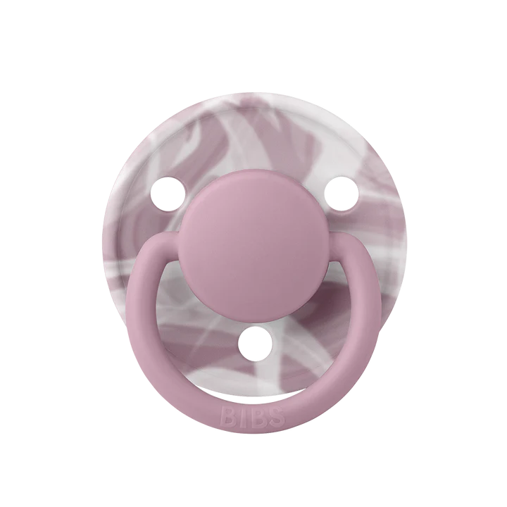 BIBS De Lux 2pk Tie Dye Heather white/natural rubber latex - str 1