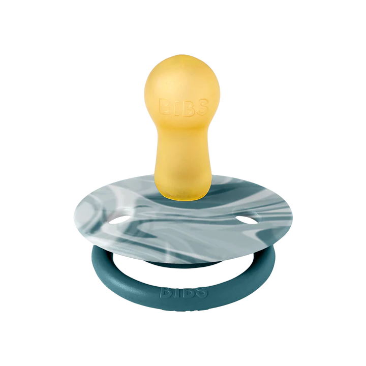 BIBS De Lux 2pk Forest Lake White/natural rubber latex - str 1