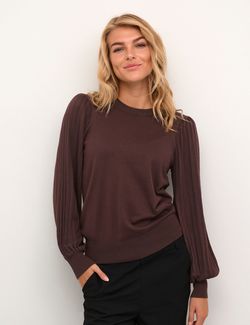 Lone knit Pullover  Brun - Kaffe Clothing