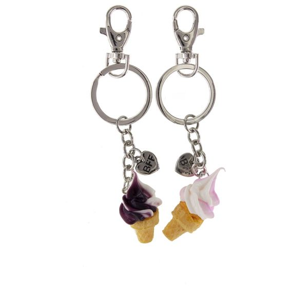 Nøkkelringer iskrem 2stk BFF