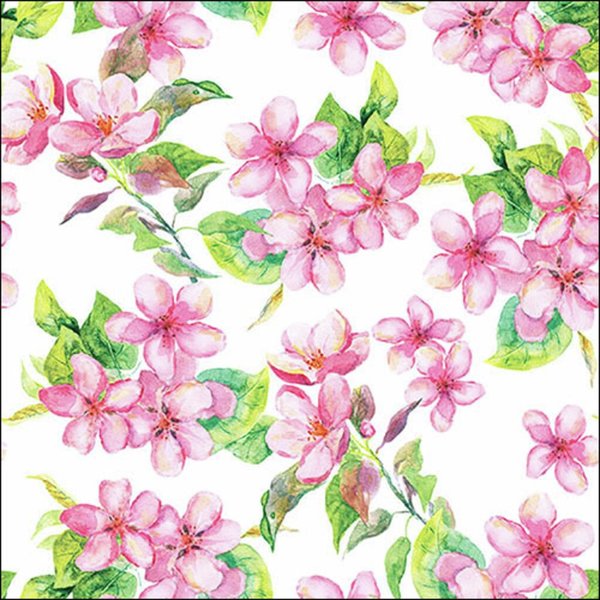 Napkin Cherry Blossom Rose, 33x33cm 20stk