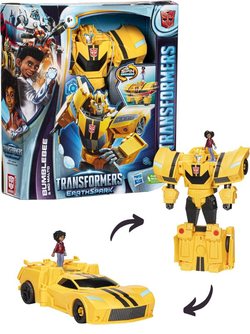 Transformers EarthSpark Spin Changer Bumblebee actionfigur med Mo Malto figur