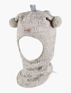 Hood Cable knit Natur - Kivat
