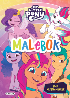 MALEBOK MY LITTLE PONY MED KLISTREMERKER
