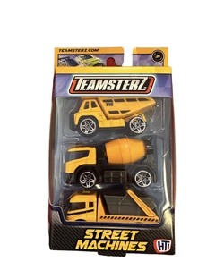 Teamsterz Die Cast Biler 3pk - 4 Ass construction - Teamsterz