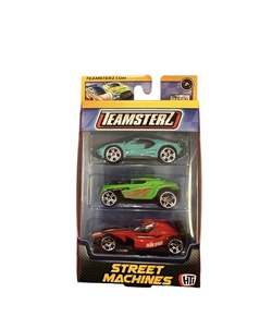 Teamsterz Die Cast Biler 3pk - 4 Ass Racerbil - Teamsterz