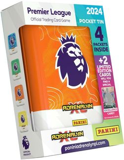Panini Premier League Adrenalyn XL 23/24 - Pocket Tin med fotballkort Oransj - Småvarer