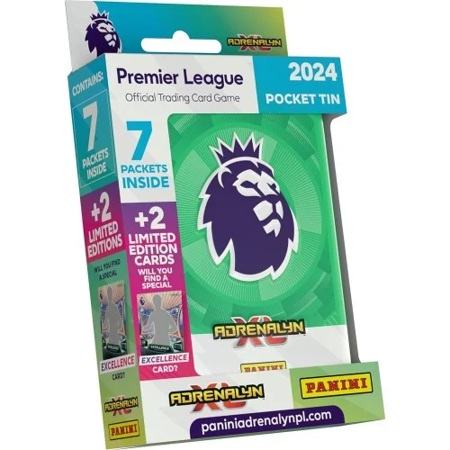 Panini Premier League Adrenalyn XL 23/24 - Pocket Tin med fotballkort Grønn - Småvarer