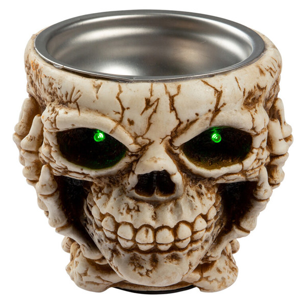 Godteriskål med lys og lyd - Hodeskalle