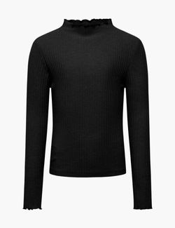 Nella high neck top Svart - Kids Only 