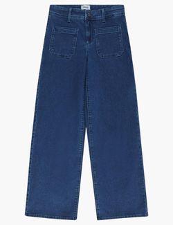 Sylvie Wide Medium Blue Denim - Kids Only 