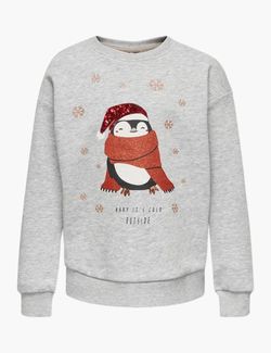 Yda Xmas o-neck Grå - Kids Only 