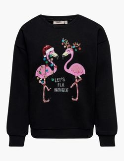 Yda Xmas o-neck Svart - Kids Only 